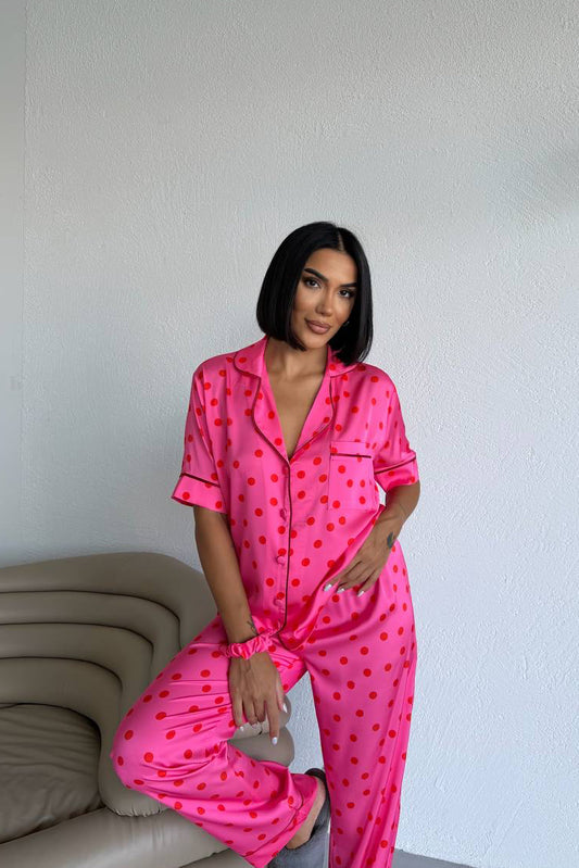 Polka Dot Pajama- Pink